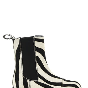 Moschino Zebra Pony Ankle Boots