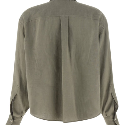 Brunello Cucinelli Sequin Collar Shirt