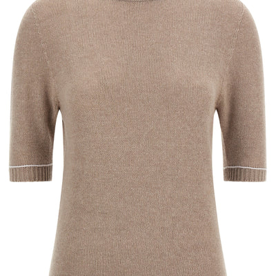 Fabiana Filippi Gauze Platinum Sweater