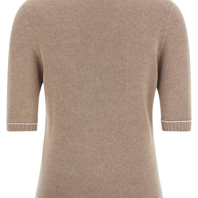 Fabiana Filippi Gauze Platinum Sweater