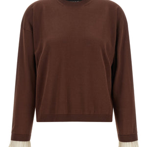 Fabiana Filippi Pleated Cuffs Sweater