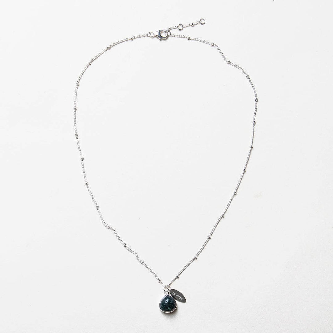 March Bloodstone Birthstone Necklace