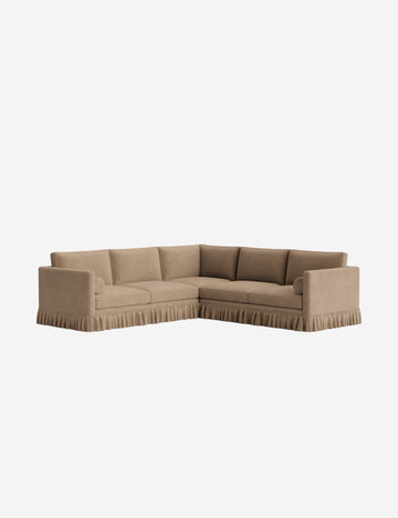 Taupe Faux Mohair