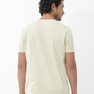 Rare Rabbit Mens Masco Pastel Green Crew Neck Short Sleeve Graphic Print T-Shirt