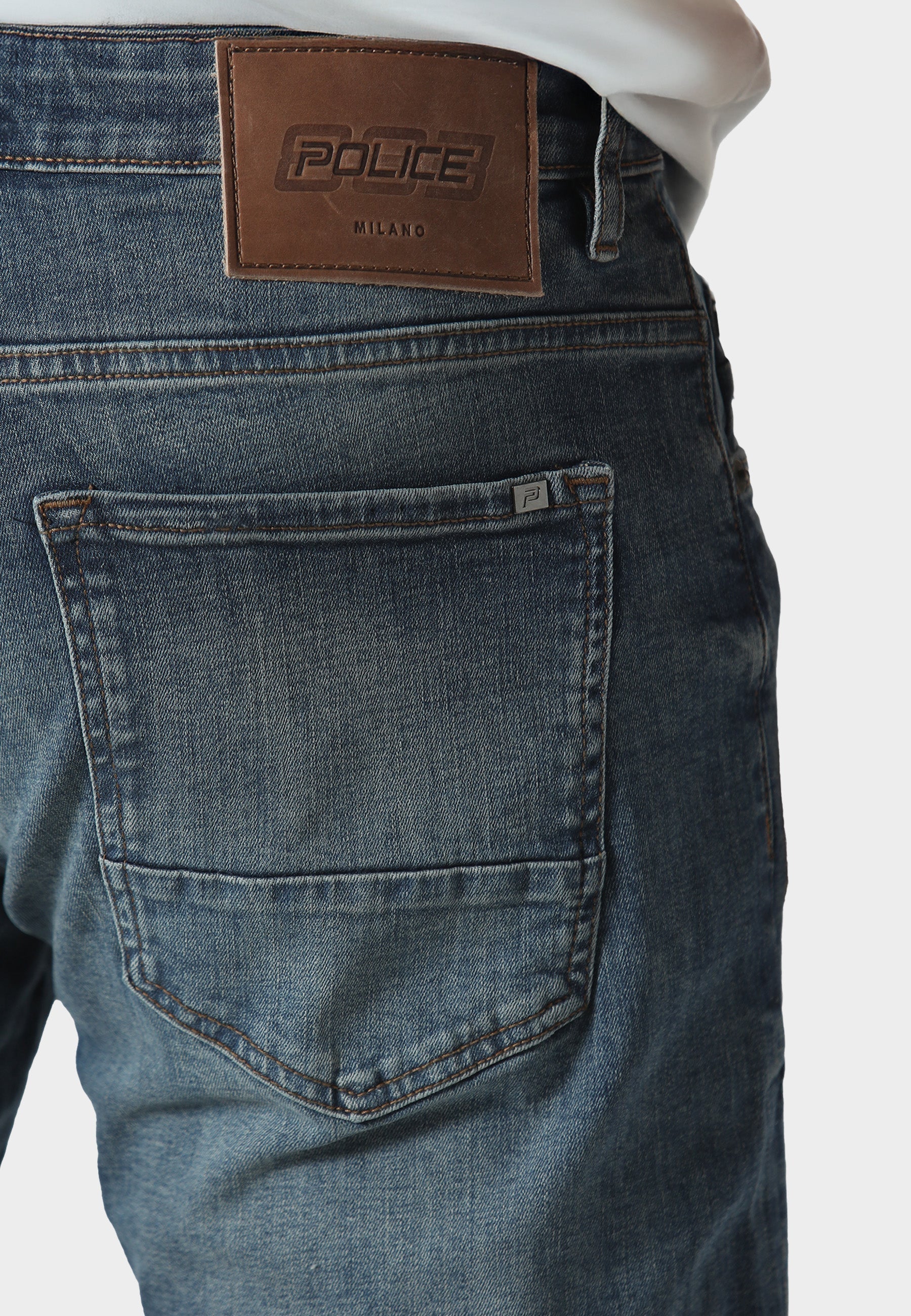 883 Police TODD 949 Mattia Regular Fit Blue Jeans