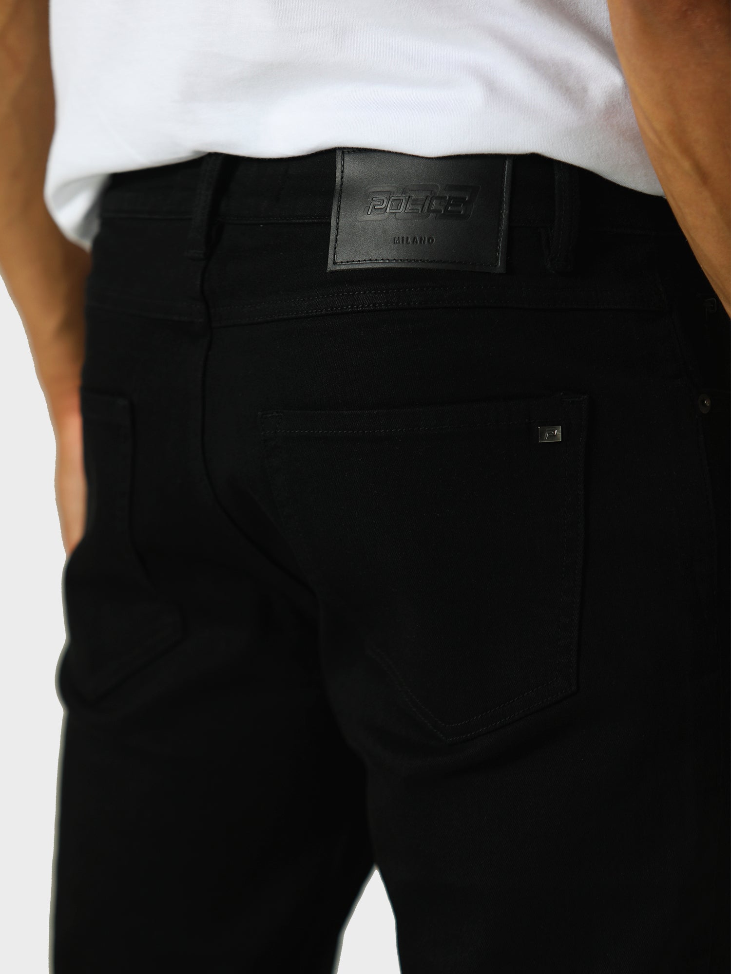 883 Police TODD 960 Mattia Regular Fit Black Jeans