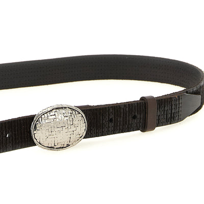 Brunello Cucinelli Texture Leather Belt