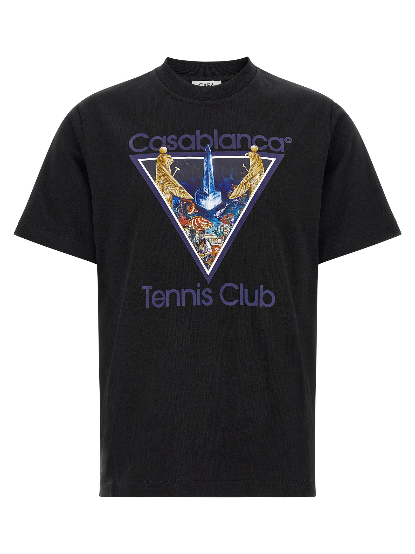 Casablanca Monde Perdu Tennis Club Icon Print T-shirt