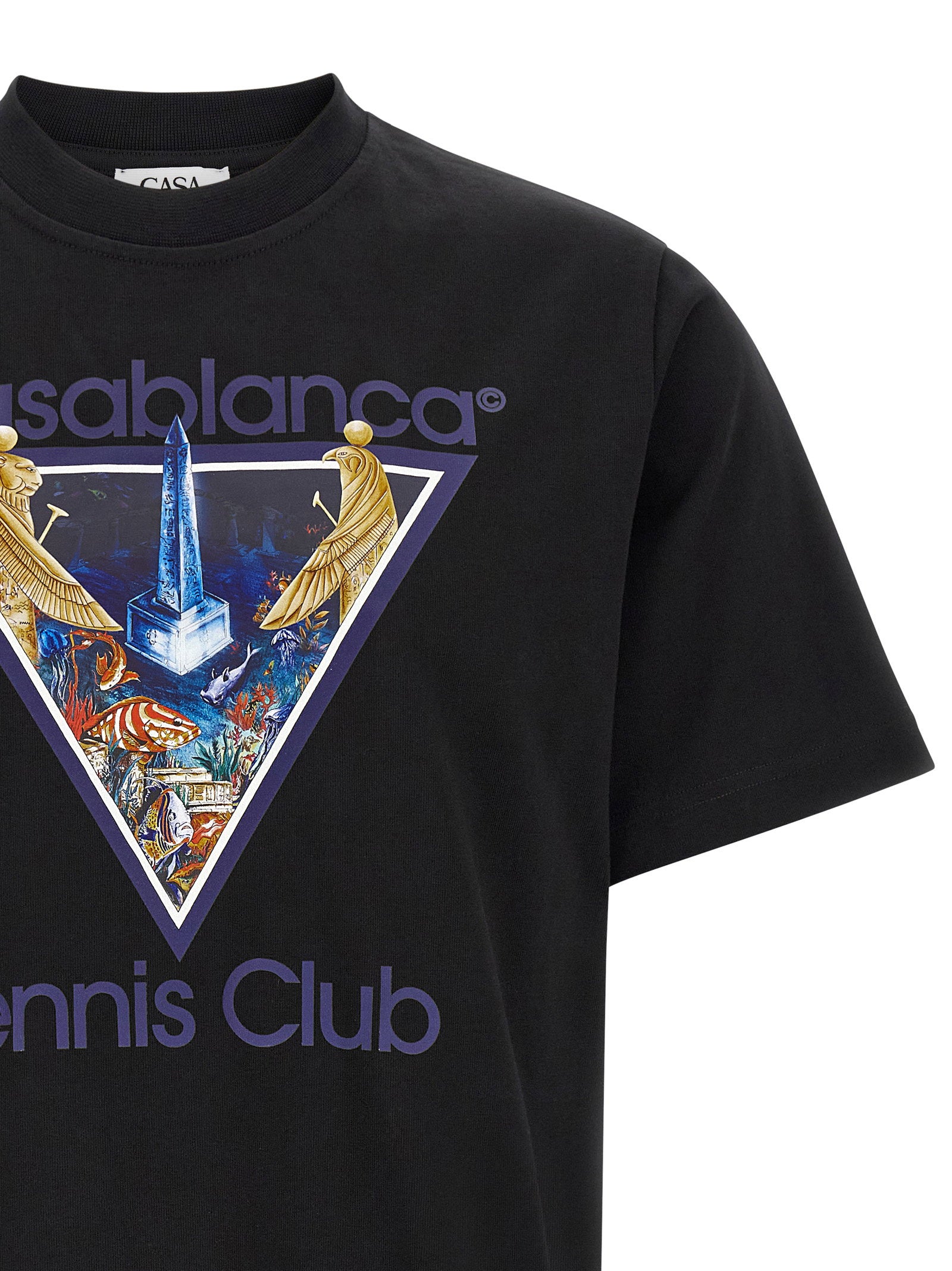 Casablanca Monde Perdu Tennis Club Icon Print T-shirt