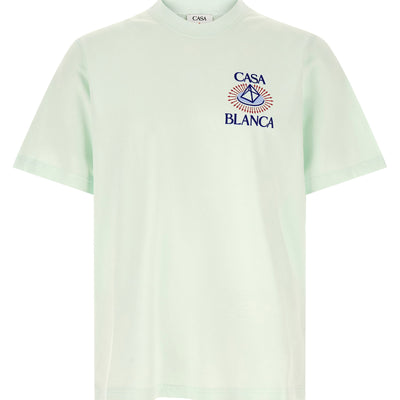 Casablanca Flocked Celestial Pyramid Print T-shirt