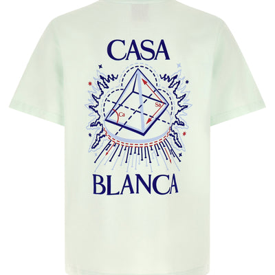 Casablanca Flocked Celestial Pyramid Print T-shirt