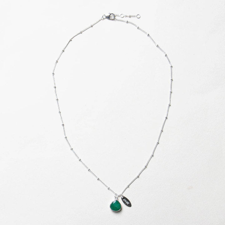 May Emerald Birthstone Necklace