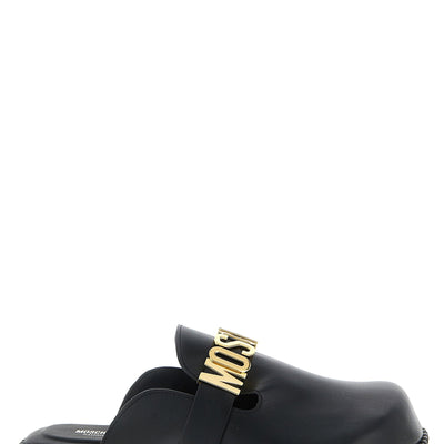 Moschino Leather Sabots