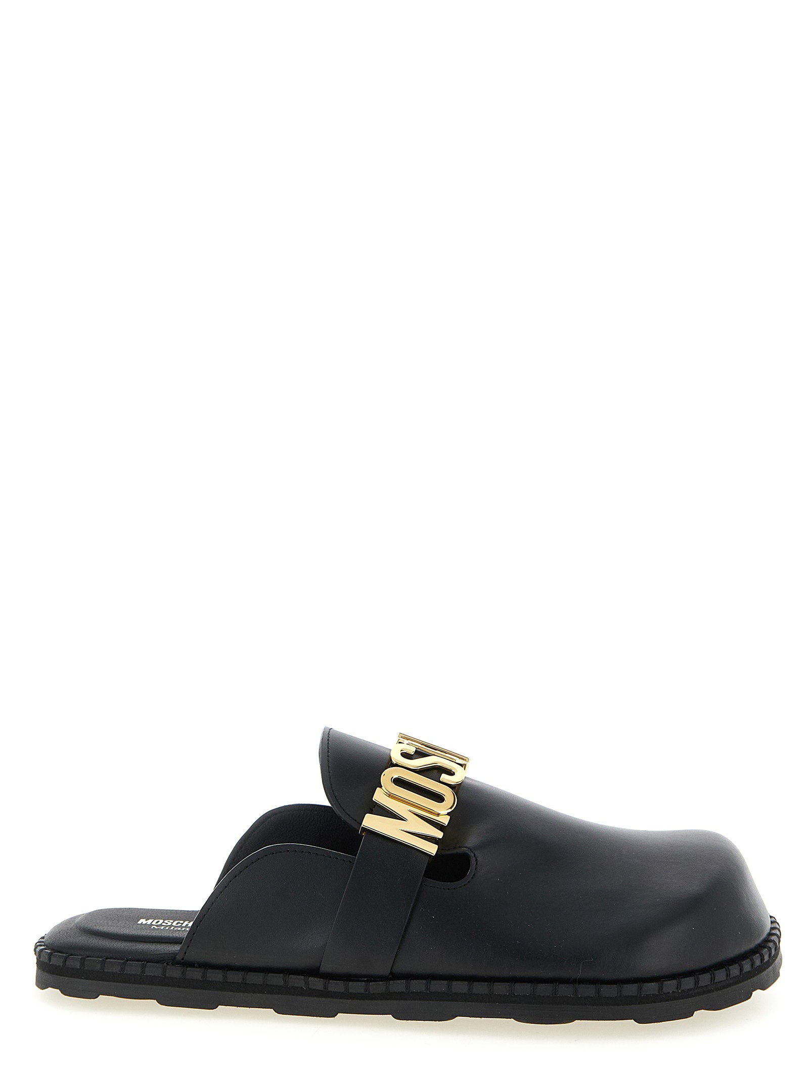 Moschino Leather Sabots