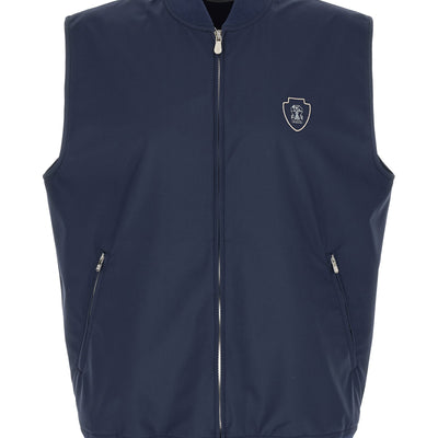 Brunello Cucinelli Logo Nylon Vest