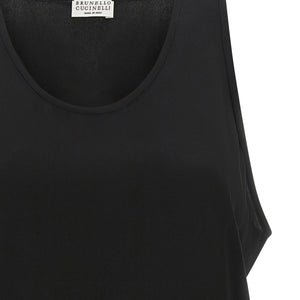 Brunello Cucinelli Monile Silk Top