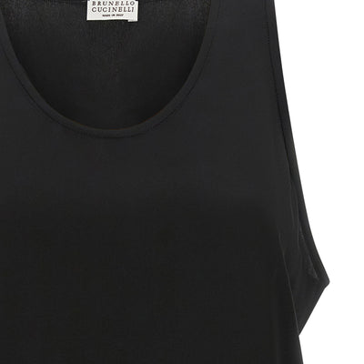 Brunello Cucinelli Monile Silk Top
