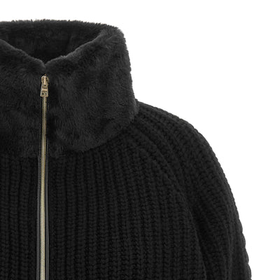 Herno Cardigan With Fur Insert