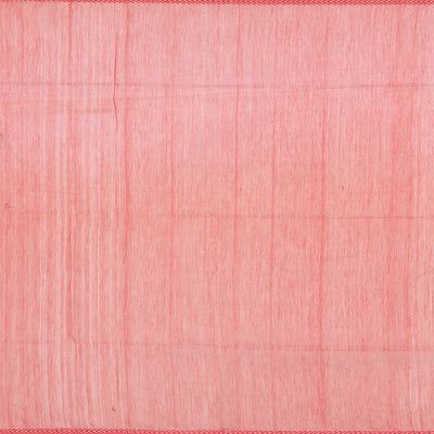 Baby Pink  Handloom Silk Cotton Saree With Flower Motifs-Baby Pink