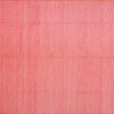 Baby Pink  Handloom Silk Cotton Saree With Zari Border-Baby Pink