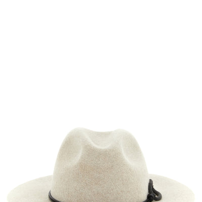 Brunello Cucinelli Fedora Hat With Wide Brim And Cord