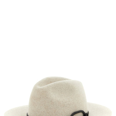 Brunello Cucinelli Fedora Hat With Wide Brim And Cord