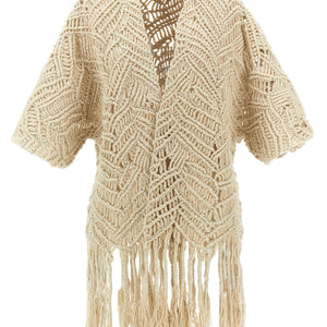 Brunello Cucinelli Opera Dazzling Macramé Cardigan