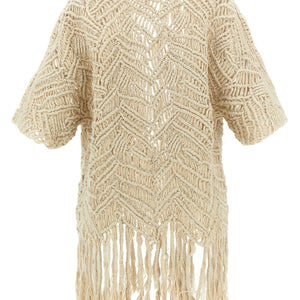 Brunello Cucinelli Opera Dazzling Macramé Cardigan