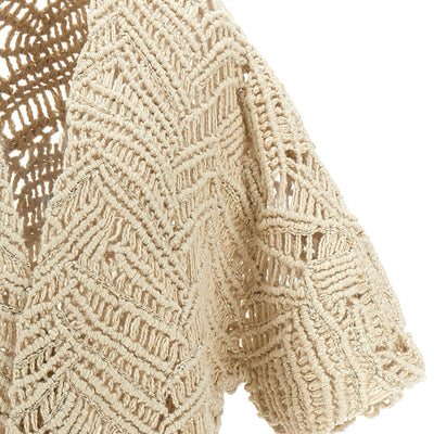 Brunello Cucinelli Opera Dazzling Macramé Cardigan
