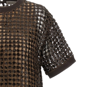 Brunello Cucinelli Sequin Mesh Dress