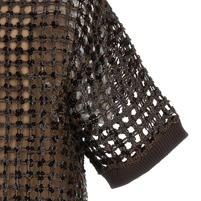 Brunello Cucinelli Sequin Mesh Dress