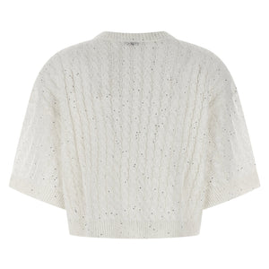 Brunello Cucinelli Dazzling Cable Cardigan