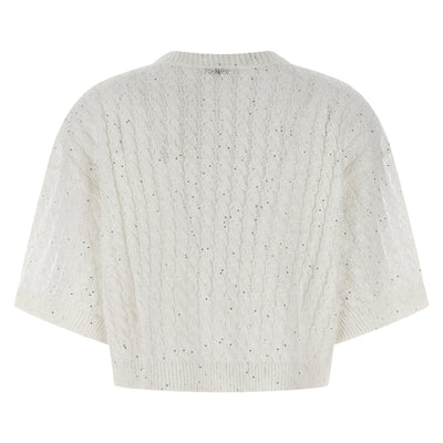 Brunello Cucinelli Dazzling Cable Cardigan