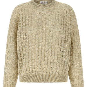 Brunello Cucinelli Dazzling Cable Sweater