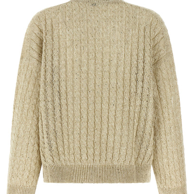 Brunello Cucinelli Dazzling Cable Sweater