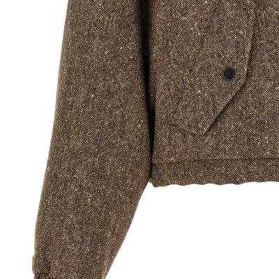 Brunello Cucinelli Donegal Tweed Down Jacket