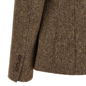 Brunello Cucinelli Donegal Wool Double-breasted Blazer
