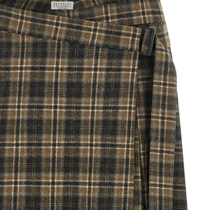 Brunello Cucinelli Tartan Skirt