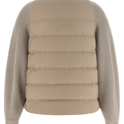 Brunello Cucinelli Shiny Flap Detail Down Jacket