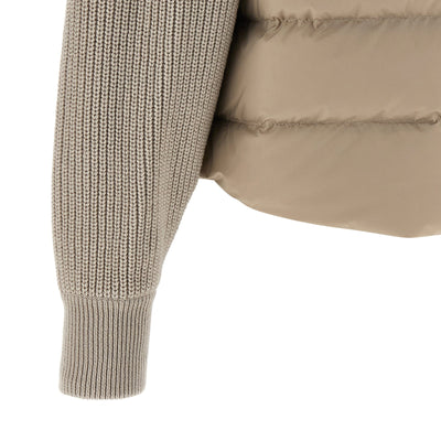Brunello Cucinelli Shiny Flap Detail Down Jacket