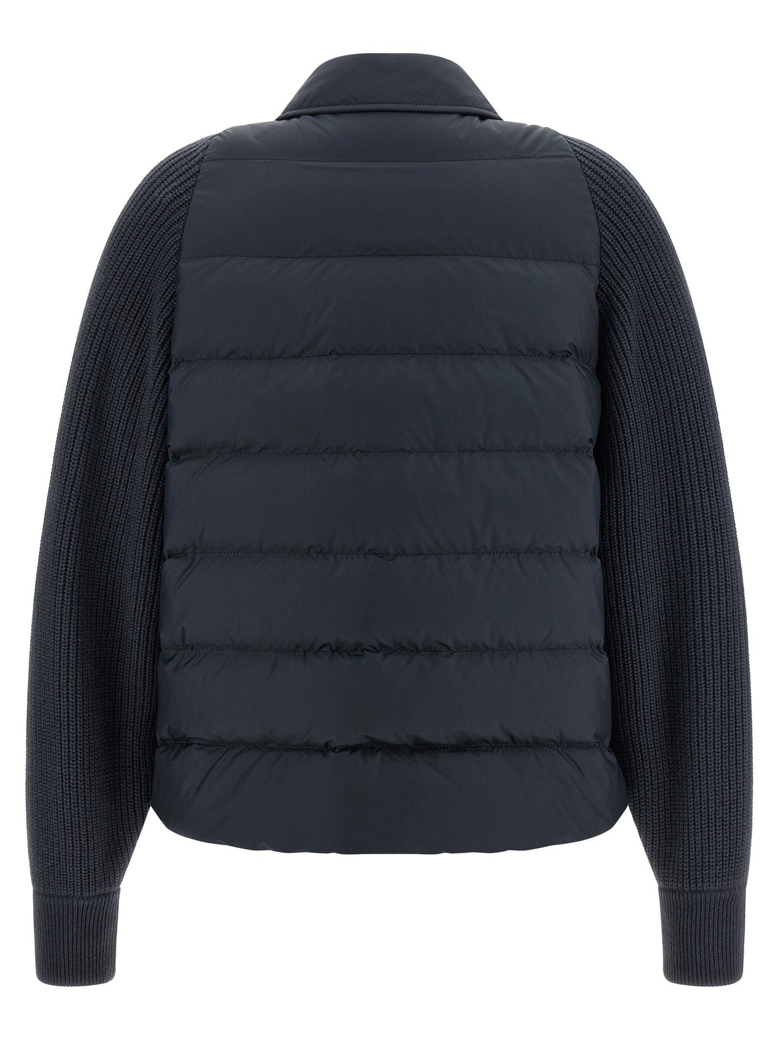 Brunello Cucinelli Shiny Flap Detail Down Jacket