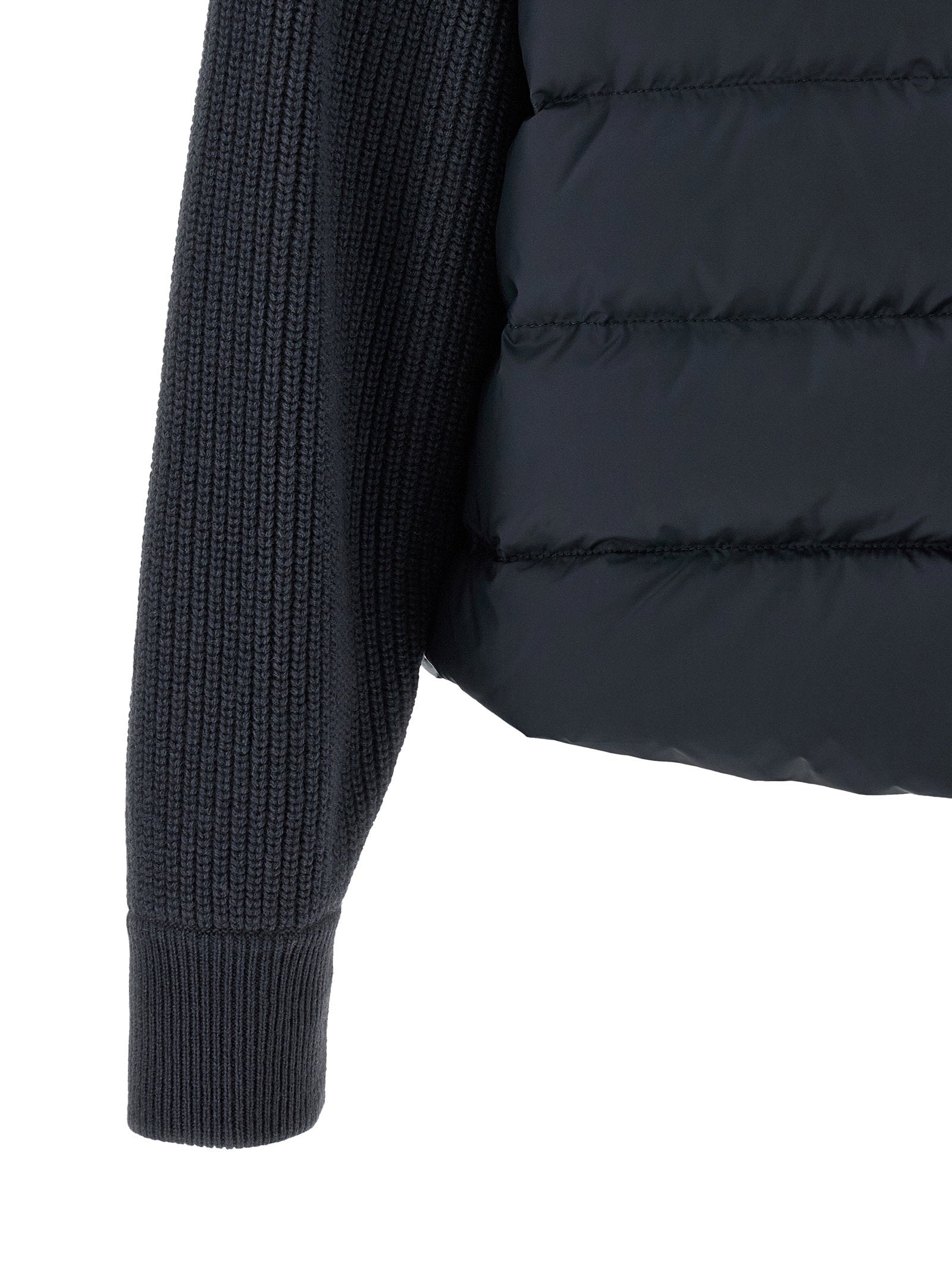 Brunello Cucinelli Shiny Flap Detail Down Jacket