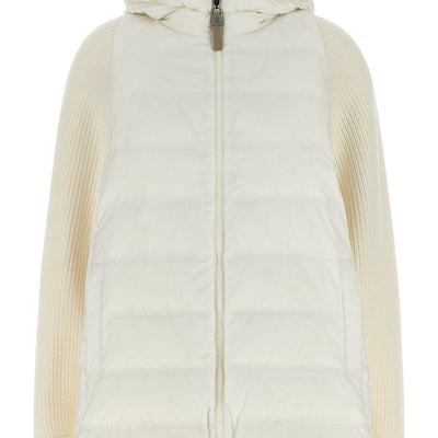 Brunello Cucinelli Shiny Zipper Pull Down Jacket