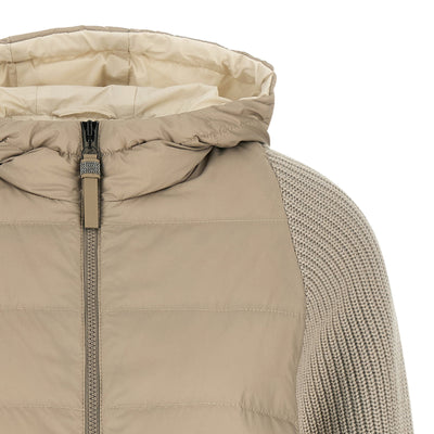 Brunello Cucinelli Shiny Zipper Pull Down Jacket