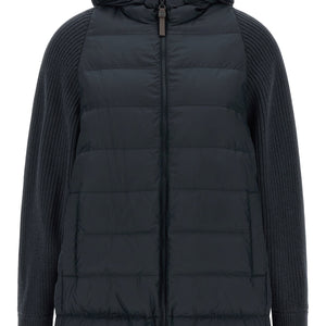 Brunello Cucinelli Shiny Zipper Pull Down Jacket