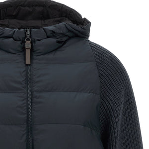 Brunello Cucinelli Shiny Zipper Pull Down Jacket
