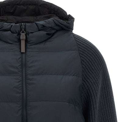 Brunello Cucinelli Shiny Zipper Pull Down Jacket