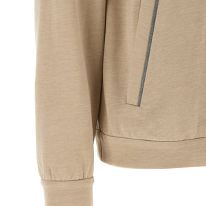 Brunello Cucinelli Precious Zipper Pull Hoodie