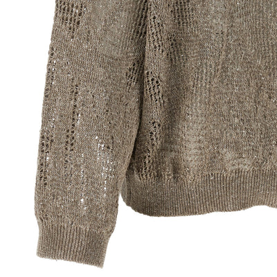 Brunello Cucinelli Openwork Hooded Sweater