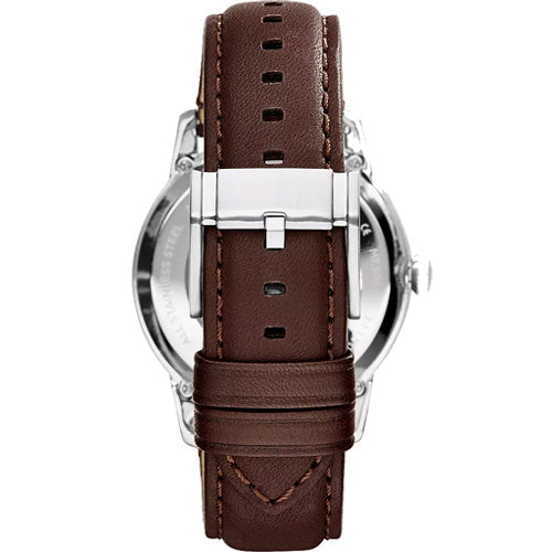 Fossil Townsman Black Dial & Brown Leather Strap Watch for Men